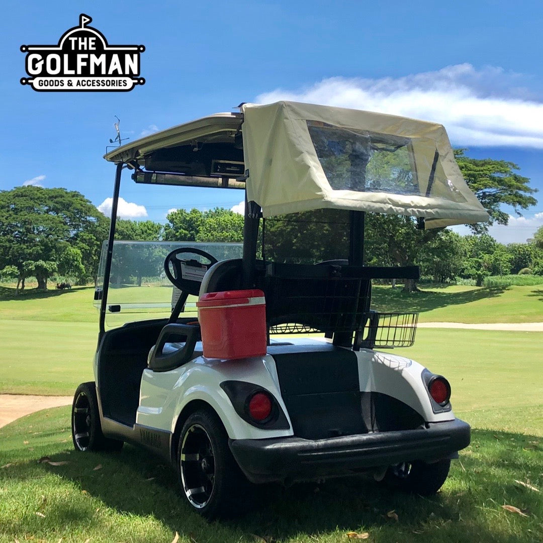 Retractable Golf Cart Canopy (Cream)