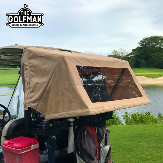 Retractable Golf Cart Canopy (Tan)