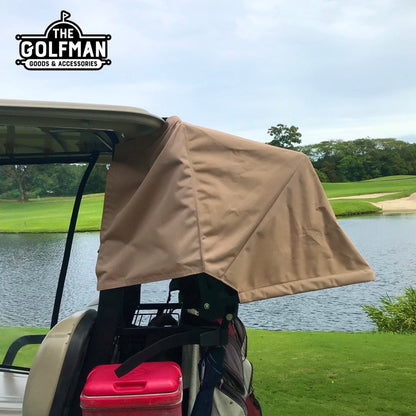 Retractable Golf Cart Canopy (Tan)