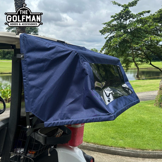 Retractable Golf Cart Canopy (Navy Blue)