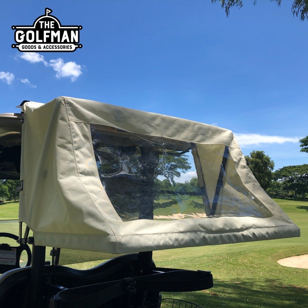 Retractable Golf Cart Canopy (Black)